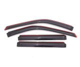AVS 11-18 Ford Explorer Ventvisor In-Channel Front & Rear Window Deflectors 4pc - Smoke AVS Wind Deflectors  AXOPROS