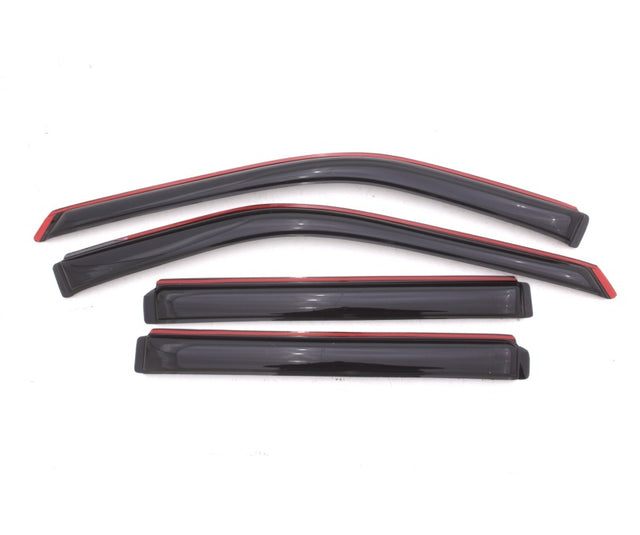AVS 11-18 Ford Explorer Ventvisor In-Channel Front & Rear Window Deflectors 4pc - Smoke AVS Wind Deflectors  AXOPROS