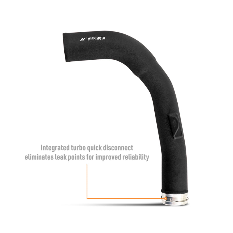 Mishimoto 2022+ Subaru WRX Charge Pipe Micro - Wrinkle Black Mishimoto Intercooler Pipe Kits  AXOPROS