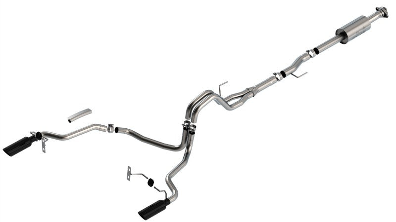 Borla F-150 2021 2.7L/3.5L 4dr CC SB EC STB Lar/KingR/Plnum/LTD 3/2.25 SRE CB S-Type BLK CHR Tips Borla Catback  AXOPROS