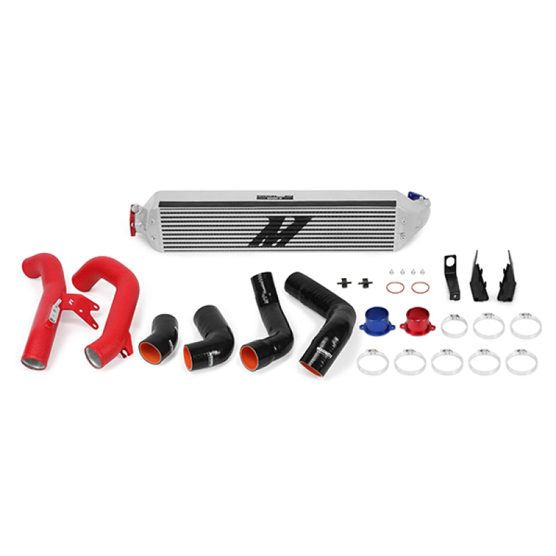 Mishimoto 2016+ Honda Civic 1.5T / 2017+ Honda Civic Si Silver Intercooler Kit w/Red Pipes Mishimoto Intercooler Kits  AXOPROS