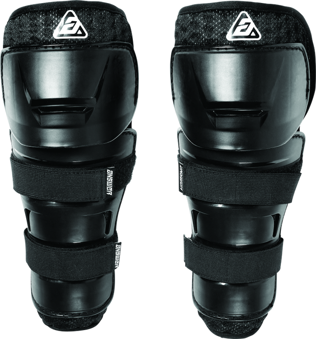 Answer Peewee Knee Guard Black Answer Knee Pads  AXOPROS