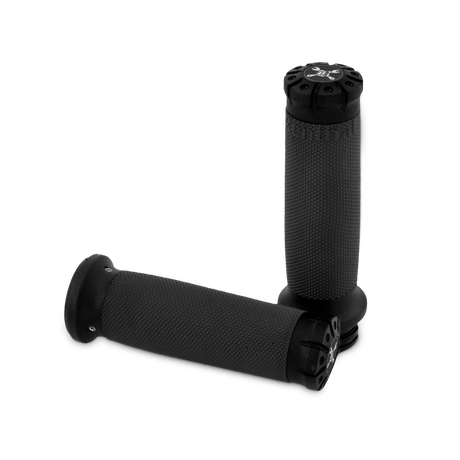Burly Brand Burly Brand 08-24 H-D TBW Set Hawk Billet Handle Grip Set - Textured Black Grips aftermarket performance part