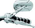 Kuryakyn Magnum Mirrors Large Flat Glass Chrome Kuryakyn Rear View Mirrors  AXOPROS