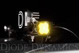 Diode Dynamics Stage Series C1 LED Pod Sport - Yellow Wide Standard ABL (Pair) Diode Dynamics Light Accessories and Wiring  AXOPROS