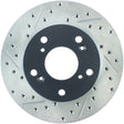 StopTech 02-06 Acura RSX Slotted & Drilled Right Front Rotor Stoptech Brake Rotors - Slot & Drilled  AXOPROS