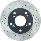 StopTech 02-06 Acura RSX Slotted & Drilled Right Front Rotor Stoptech Brake Rotors - Slot & Drilled  AXOPROS