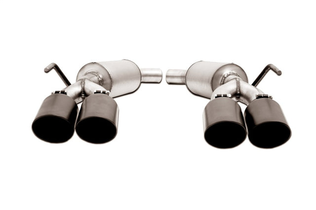 Gibson 20-23 Ford Explorer ST / Lincoln Aviator 3.0L 2.25in Axle-Back Dual Exhaust - Black Elite Gibson Axle Back  AXOPROS