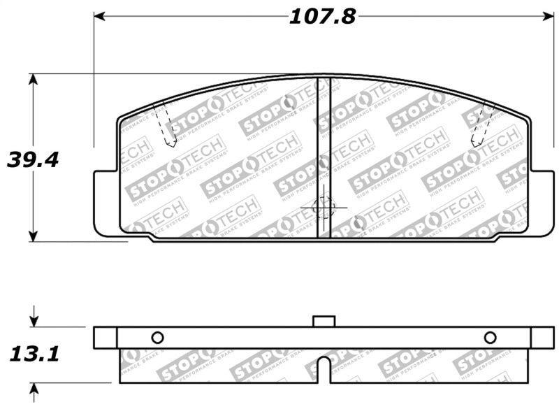 StopTech Performance 89-95 Mazda RX7 / 03-05 Mazda 6 Rear Brake Pads Stoptech Brake Pads - Performance  AXOPROS