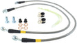 StopTech 02-05 Avalanche / 99-05 Silverado 1500 2WD/4WD Stainless Steel Front Brake Lines Stoptech Brake Line Kits  AXOPROS