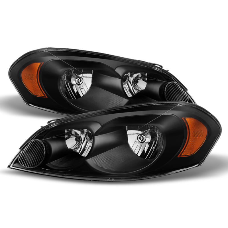 Xtune Chevy Impala 06-13 Monte Carlo 06-07 Crystal Headlights Black HD-JH-CIM06-AM-BK SPYDER Headlights  AXOPROS