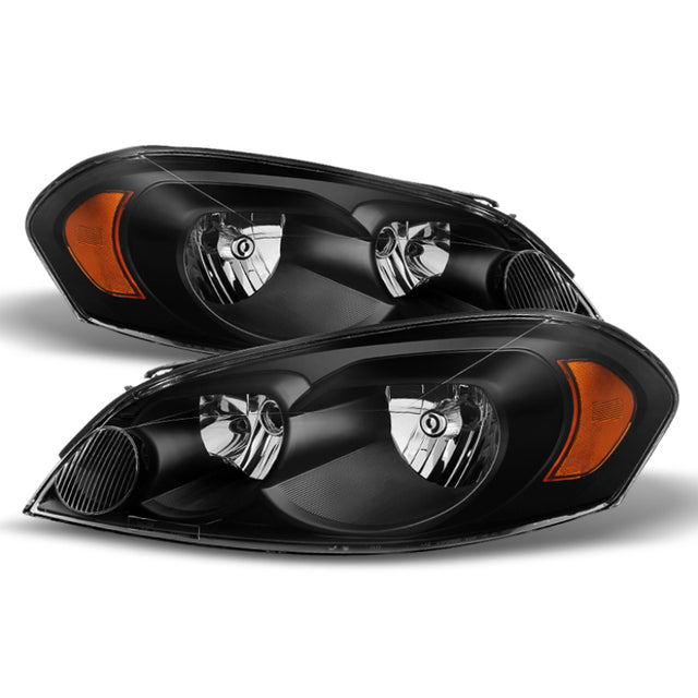 Xtune Chevy Impala 06-13 Monte Carlo 06-07 Crystal Headlights Black HD-JH-CIM06-AM-BK SPYDER Headlights  AXOPROS