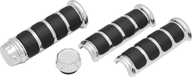Kuryakyn ISO Grips For Heated Grips Chrome Kuryakyn Grips  AXOPROS