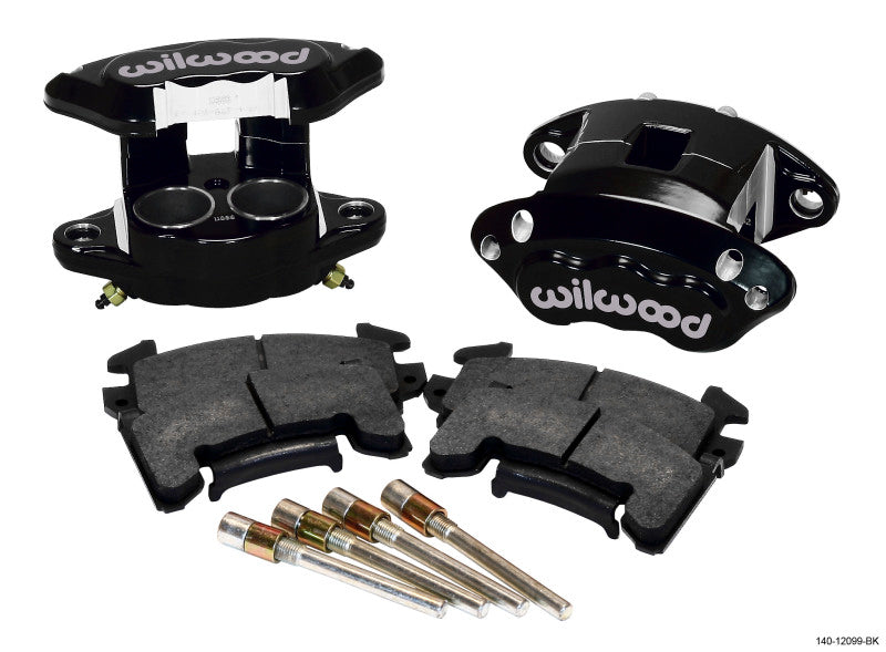 Wilwood D154 Front Caliper Kit - Black 1.62 / 1.62in Piston 1.04in Rotor Wilwood Big Brake Kits  AXOPROS