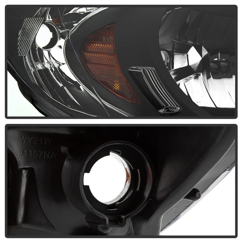 xTune 04-05 Honda Civic (Excl Hatchback/Si) OEM Style Headlights - Black (HD-JH-HC04-4D-AM-BK) SPYDER Headlights  AXOPROS
