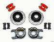 Wilwood D154 P/S P-B Kit Drilled-Red Chevy C-10 2.42 Offset 5-lug Wilwood Big Brake Kits  AXOPROS