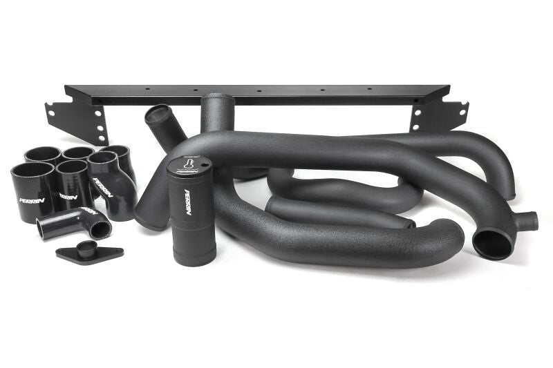 Perrin Performance PERRIN 02-07 Subaru WRX/STI Front Mount Intercooler Boost Tube Kit - Black Intercooler Pipe Kits aftermarket performance part