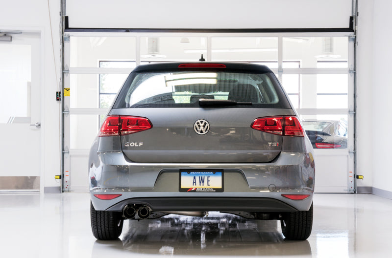 AWE Tuning VW MK7 Golf 1.8T Track Edition Exhaust w/Diamond Black Tips (90mm) AWE Tuning Catback  AXOPROS