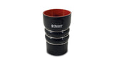 Vibrant Silicone Coupling 4 Ply Aramid CAC Hose 3in x 3.5in Inlet/Outlet - Black Vibrant Silicone Couplers & Hoses  AXOPROS