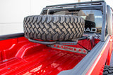DV8 Offroad 2019+ Jeep Gladiator In-Bed Adjustable Tire Carrier DV8 Offroad Chase Racks  AXOPROS
