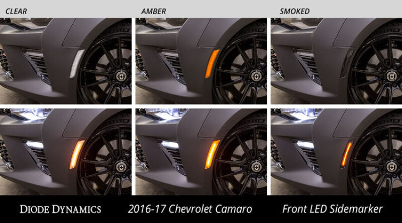 Diode Dynamics 16-21 Chevrolet Camaro LED Sidemarkers Smoked (set) Diode Dynamics Light Accessories and Wiring  AXOPROS