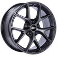 BBS SR 17x7.5 5x112 ET45 Satin Grey Wheel -82mm PFS/Clip Required BBS Wheels - Cast  AXOPROS
