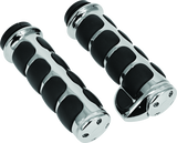 Kuryakyn Premium ISO Grips With Throttle Boss Throttle-By-Wire Chrome Kuryakyn Grips  AXOPROS