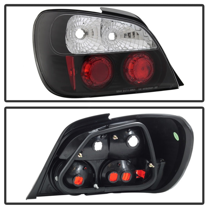Spyder Subaru Impreza WRX/Sti 02-03 4Dr (Not Fit Wagon)Euro Style Tail Lights Black ALT-YD-SI01-BK SPYDER Tail Lights  AXOPROS