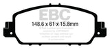 EBC 13+ Honda Accord Coupe 2.4 EX Ultimax2 Front Brake Pads EBC Brake Pads - OE  AXOPROS