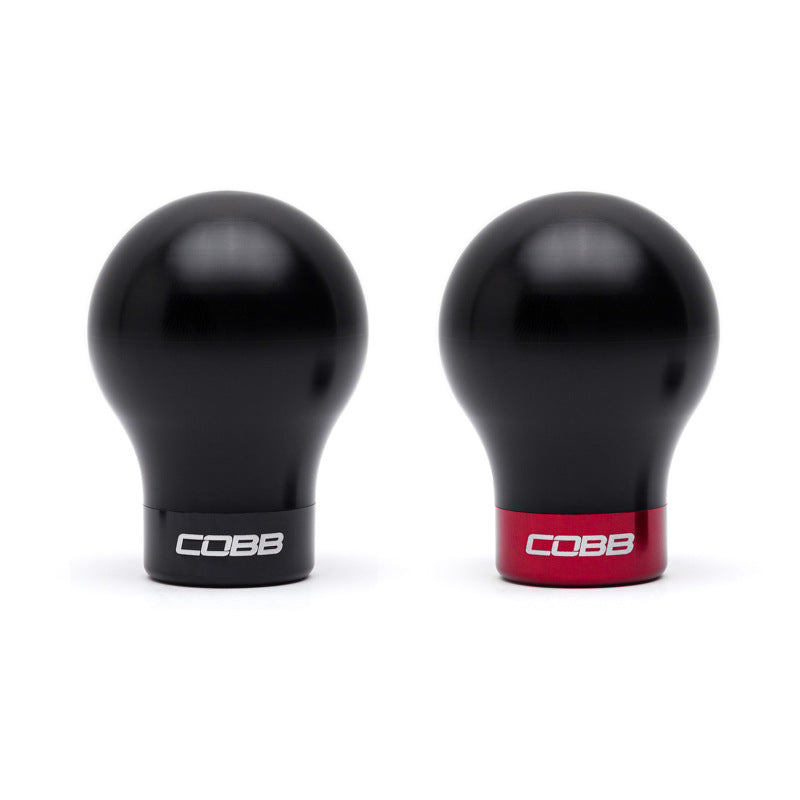 Cobb Subaru 6-Speed Weighted COBB Shift Knob - Black (Incl. Both Red + Blk Collars) COBB Shift Knobs  AXOPROS