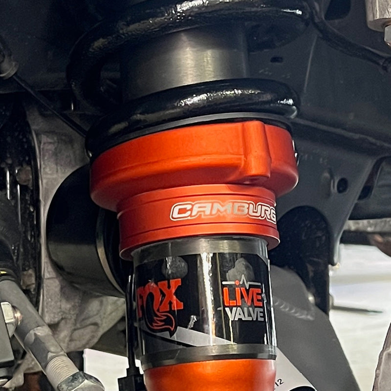 Camburg Ford Raptor 21-23 1.5in Front Spring Preload Spacer Kit (Fox Orange) Camburg Preload Adjusters  AXOPROS