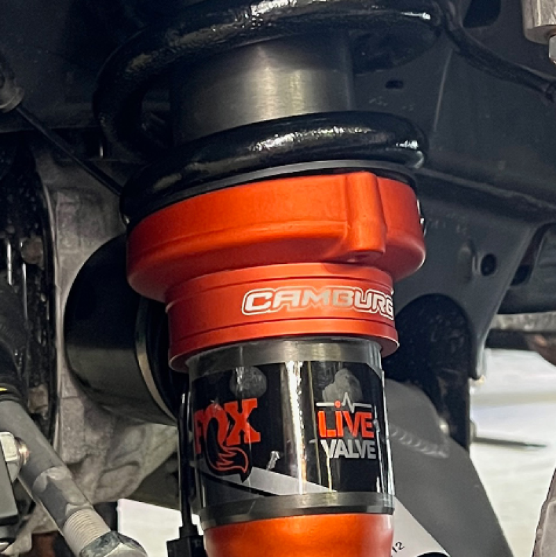 Camburg Ford Raptor 21-23 1.5in Front Spring Preload Spacer Kit (Fox Orange) Camburg Preload Adjusters  AXOPROS