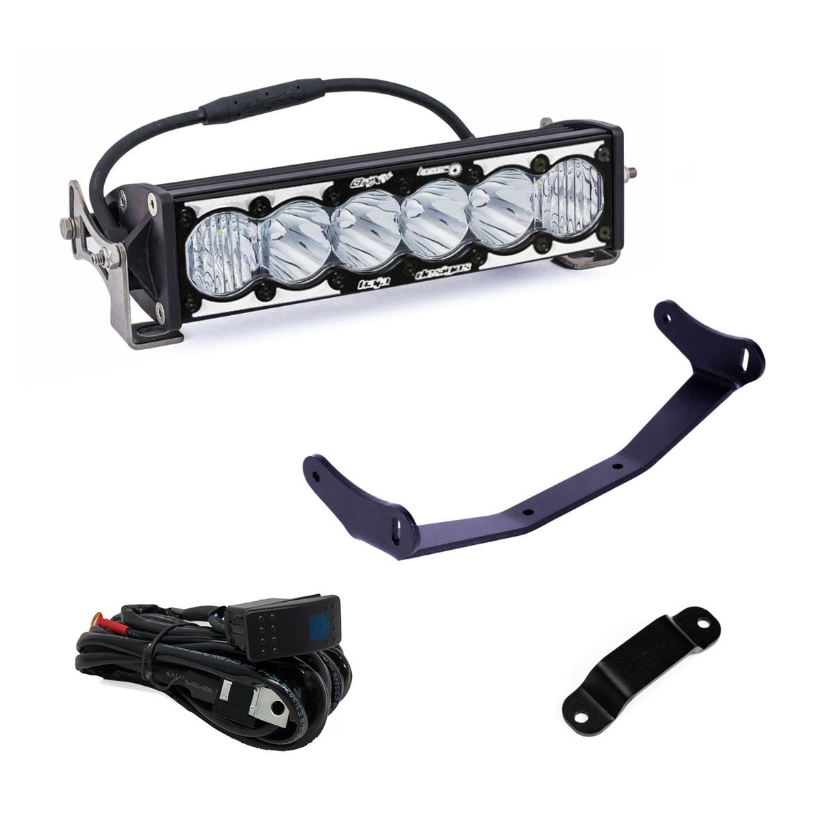 Can-Am Maverick R 10" OnX6+ Laser Hybrid Shock Tower Kit Baja Designs Headlight Conversion Kit  AXOPROS