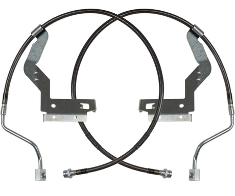 Carli 17-23 Ford F250/350 SD Hardware Braided Brake Lines Leveling Front Only Carli Brake Line Kits  AXOPROS