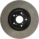 StopTech 04-08 Acura TL (Brembo Caliber) SportStop Slotted &amp; Drilled Left Front Rotor Stoptech Brake Rotors - Slot & Drilled  AXOPROS