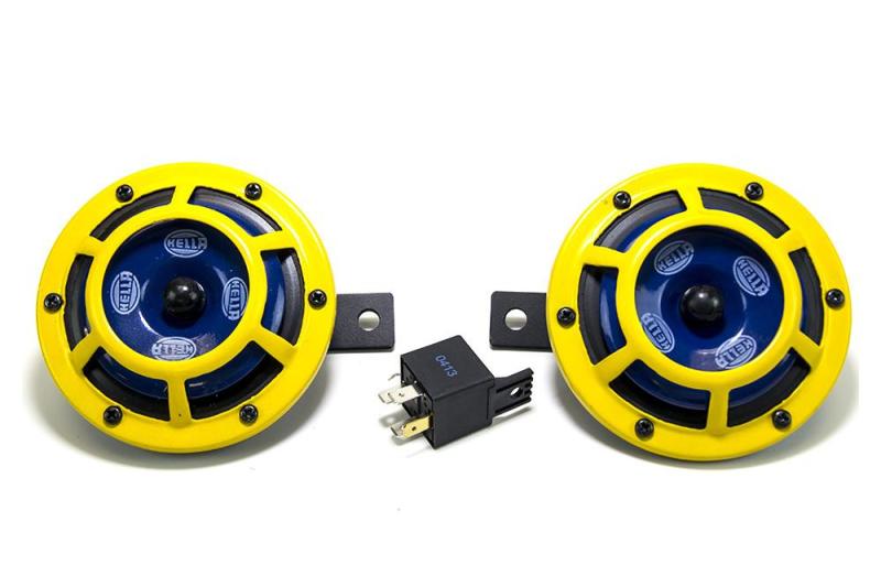 Hella Sharptone Horn Kit 12V 415/350Hz Yellow (3BB922000731 = H31000001) (Min Qty 360) Hella Horns  AXOPROS