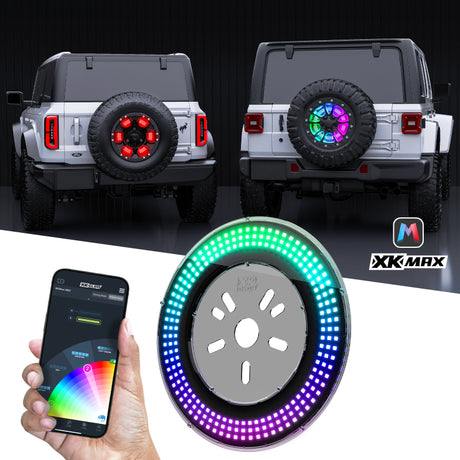 XKGLOW XK Glow XKmax RGBW 5th Wheel Light for Jeep JL JK TJ Light Accessories and Wiring aftermarket performance part