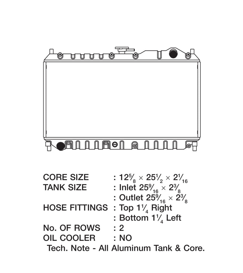CSF 98-05 Mazda Miata Radiator CSF Radiators  AXOPROS