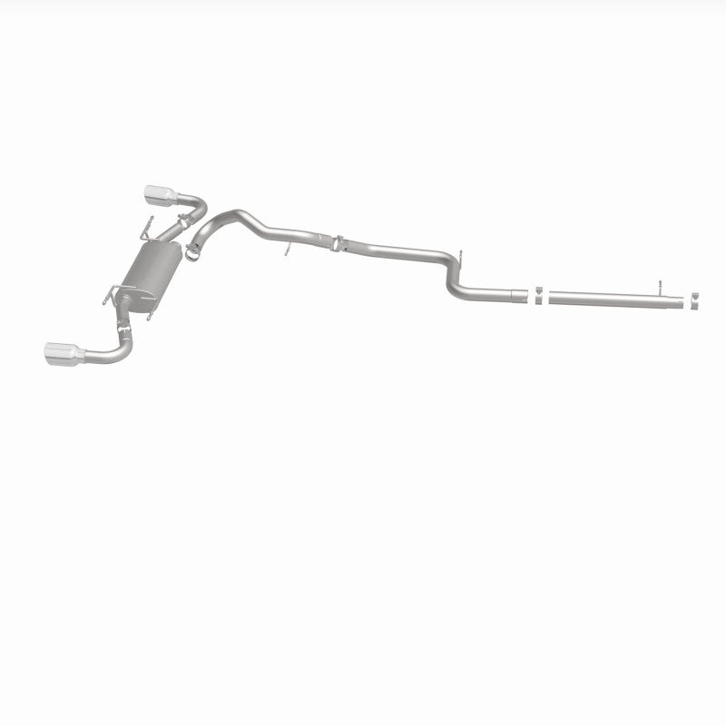 MagnaFlow 10-12 Mazda 3 L4 2.5L Hatchback Split Rear Exit Stainless Cat Back Performance Exhaust Magnaflow Catback  AXOPROS