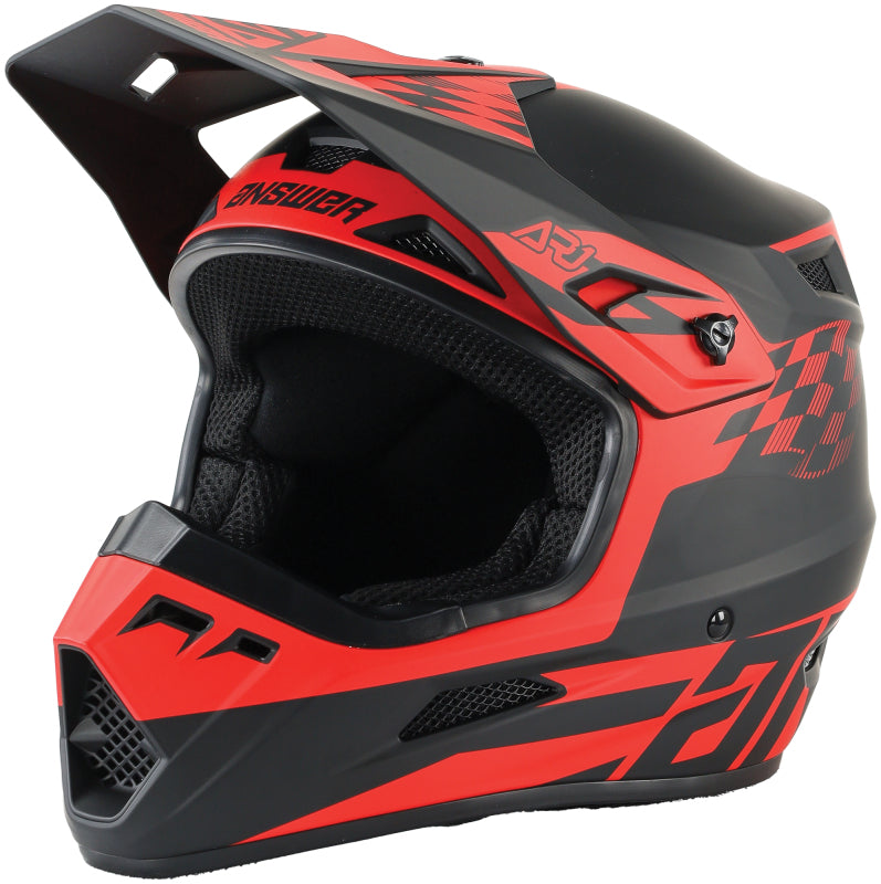 Answer AR1 Sweep Helmet Black/Red Youth - Large Answer Helmets and Accessories  AXOPROS