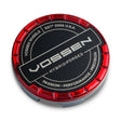Vossen Billet Sport Cap 1.0 - Large - Hybrid Forged - Transparent Red Vossen Wheel Center Caps  AXOPROS