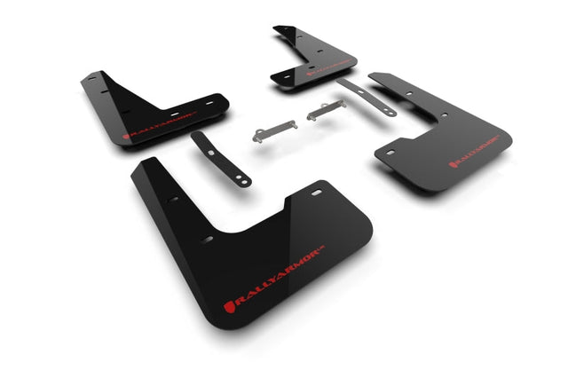 Rally Armor 2024-25 Hyundai Elantra N/N Line Black Mud Flap w/Red Logo Rally Armor Mud Flaps  AXOPROS