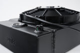 CSF Universal Drag Race / Tuck Radiator w/9in Spal Fan - 10.5in H x 10in L x 3.6in W - Black CSF Radiators  AXOPROS