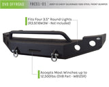 DV8 Offroad 07-13 Chevrolet Silverado 1500 Front Bumper - Black Powdercoat DV8 Offroad Bumpers - Steel  AXOPROS