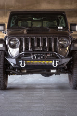 DV8 Offroad 07-23 Jeep Wrangler JK/JL & Gladiator JT FS-1 Series Stubby Front Bumper DV8 Offroad Bumpers - Steel  AXOPROS