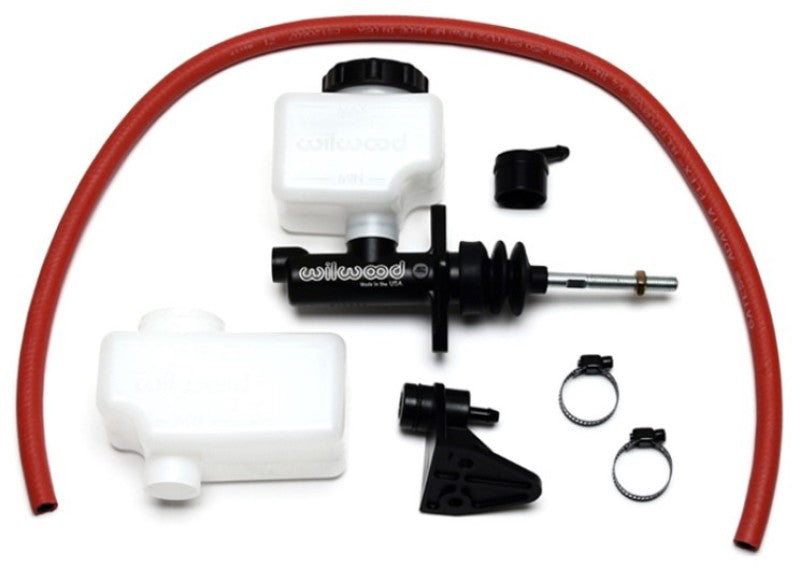 Wilwood Short Remote M/C Kit 1in Bore 3/8in-24 Banjo Outlet Wilwood Brake Master Cylinder  AXOPROS