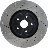 StopTech 05-10 Subaru Impreza WRX/STi Slotted & Drilled Left Front Rotor Stoptech Brake Rotors - Slot & Drilled  AXOPROS