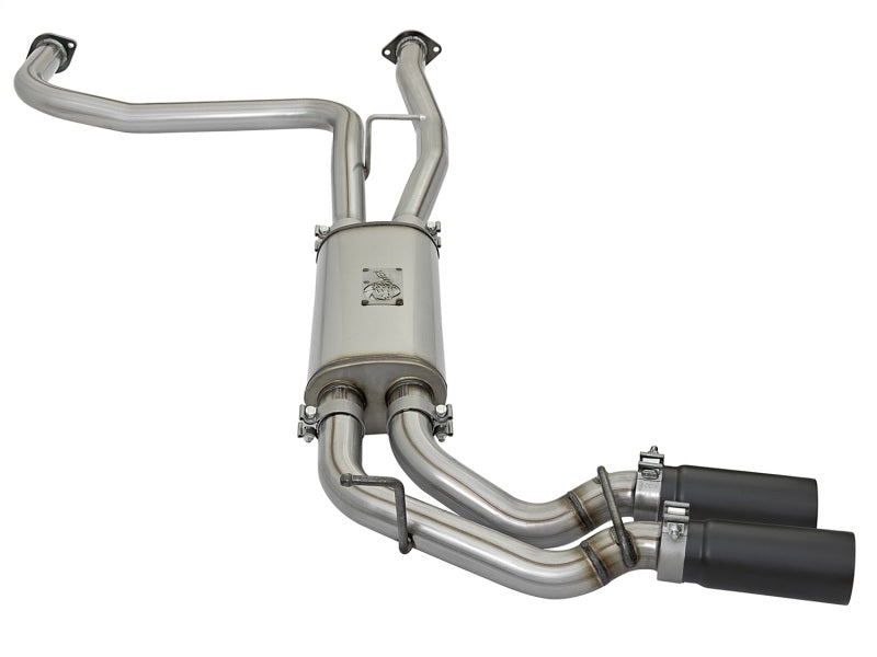 aFe POWER Rebel Series 2-1/2in 409 SS Cat Back Exhaust w/ Black Tips 16-17 Nissan Titan V8 5.6L aFe Catback  AXOPROS