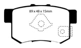 EBC 10-12 Acura RDX 2.3 Turbo Ultimax2 Rear Brake Pads EBC Brake Pads - OE  AXOPROS