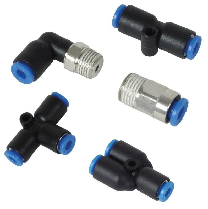 Vibrant Union inYin Pneumatic Vacuum Fitting - for use with 3/8in (9.5mm) OD tubing Vibrant Fittings  AXOPROS